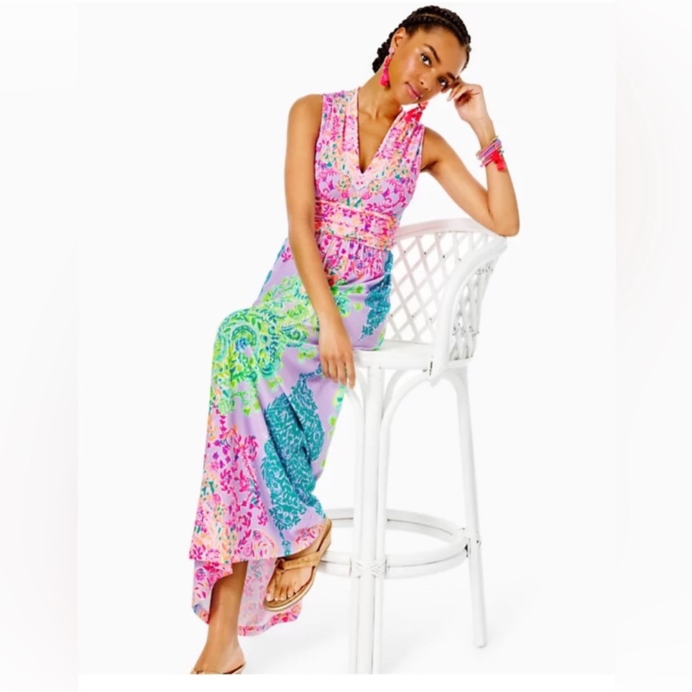 NWT Lilly Pulitzer Sunshine Vibes Pearce Maxi Dress